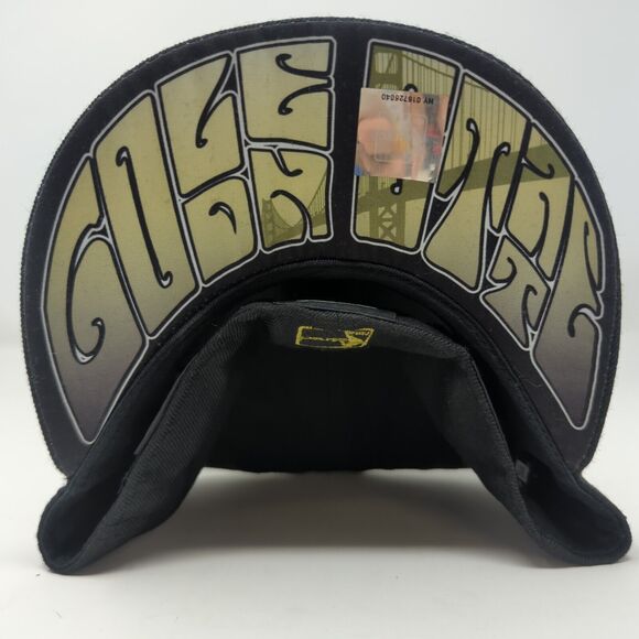 Golden State Warriors Hat Gold And Black New Era 7 5/8 100% Wool - Picture 11 of 11